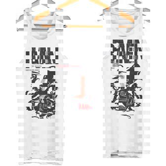 ストリートウェア ラーメン カワイイ オタク マンガ アニメ バックプリント モダン タンクトップ - Kawaiitshirt