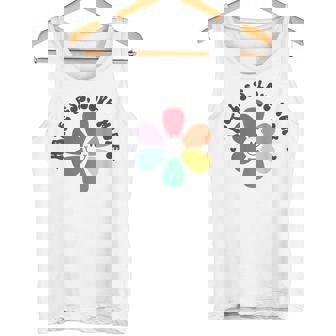 スマイル レインボー ハッピーフェイス 花 Lgbt ゲイ レズビアン プライド 月 タンクトップ - Kawaiitshirt
