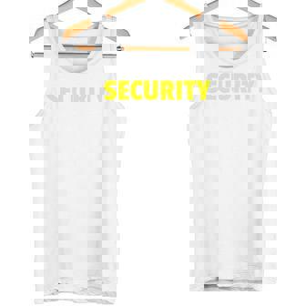 セキュリティスタッフやボディガードのためのセキュリティバックプリントデザイン タンクトップ - Kawaiitshirt
