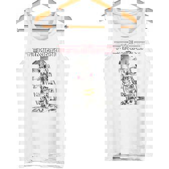 ターミネーターt-800ヘッドレトロサイボーグゲーマークラシックsf。 タンクトップ - Kawaiitshirt
