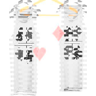 ダイヤモンド スペード ハーツ クラブ トランプスーツ ポーカー タンクトップ - Kawaiitshirt