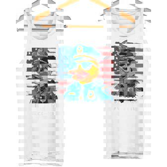 ダックパトロールファニーポリスダック タンクトップ - Kawaiitshirt