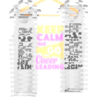 チア チアリーディング Keep Calm And Go チアリーディング タンクトップ - Kawaiitshirt