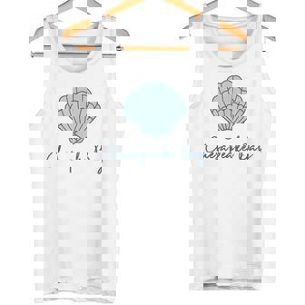チェサピーク湾 ホタテ貝殻 貝殻 ビーチ 沿岸釣り タンクトップ - Kawaiitshirt