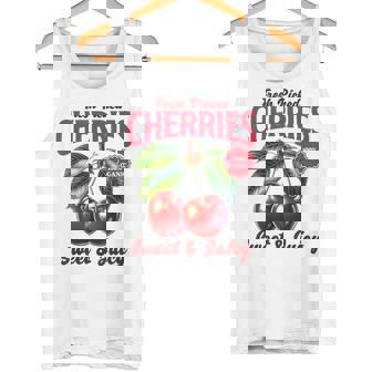 チェリーファーマーズマーケット フレッシュピックチェリー チェリー好き タンクトップ - Kawaiitshirt