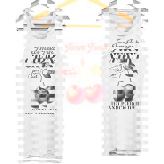 チェリーフルーツ スイートジューシーレッドチェリー 食通ギフト タンクトップ - Kawaiitshirt