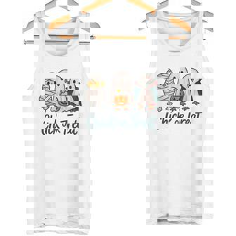 チックオアトリートハロウィンかわいいゴーストヴァンパイア タンクトップ - Kawaiitshirt