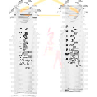 チペワ アメリカン インディアン トライブ キュート プラウド カートゥーン スクワー タンクトップ - Kawaiitshirt