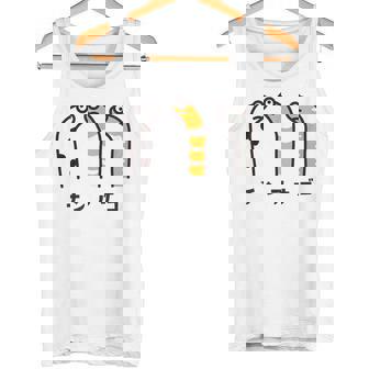 チンアナゴ ちんあなご 魚 イラスト 簡単 かわいい おもしろ チンアナゴ好き Garden Eel タンクトップ - Kawaiitshirt