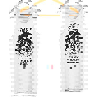 ティニュ フランス アルプス スキー場 アルペンスキー フランス国旗 タンクトップ - Kawaiitshirt