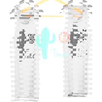 テキサス キュート 気まぐれなサボテン 南西部の太陽 砂漠 バケーション タンクトップ - Kawaiitshirt