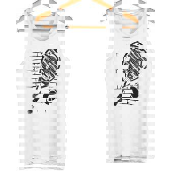 テニスラケット ボール シルエット 面白い スポーツ選手 コーチファン タンクトップ - Kawaiitshirt