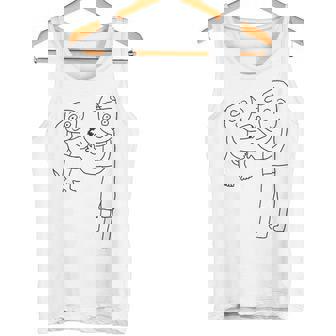 デコピンと大谷さん 手を繋ぐ タンクトップ - Kawaiitshirt