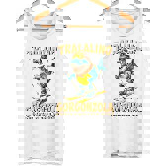 トララリーノ・ゴルゴンゾーラ – トララレロチーズミッションのスキーシャーク。 長袖tシャツ タンクトップ - Kawaiitshirt