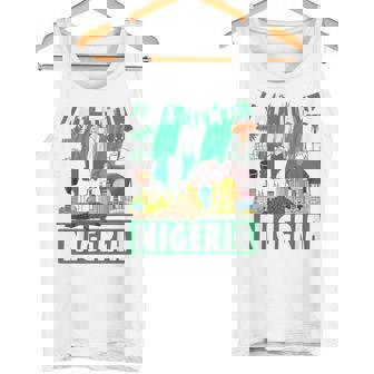 ナイジェリアの服のアイデア キッズ&ノベルティ ナイジェリア国旗 タンクトップ - Kawaiitshirt
