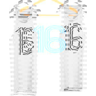 ナンバー16シャツ レトロユニフォーム ヨーロッパスタイル バックプリントジャージ タンクトップ - Kawaiitshirt
