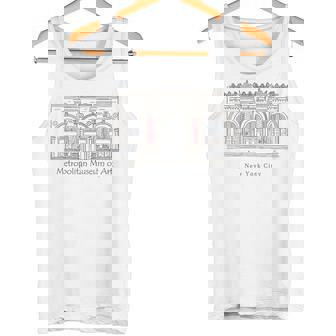 ニューヨーク、メトロポリタン美術館、アメリカ、手描き タンクトップ - Kawaiitshirt