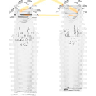 ニューヨークスカイラインtシャツ Ny Cityacation 自由の女神 タンクトップ - Kawaiitshirt