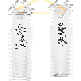 ヌンチャク棒人間クリップアートグラフィック 長袖tシャツ タンクトップ - Kawaiitshirt