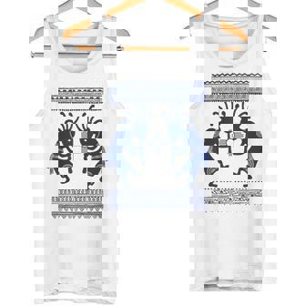 ネイティブアメリカン カルチャー ココペリ ミュージシャンボーダー 1 楽しい タンクトップ - Kawaiitshirt