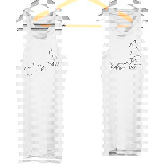 ネコ好きの心拍猫 タンクトップ - Kawaiitshirt