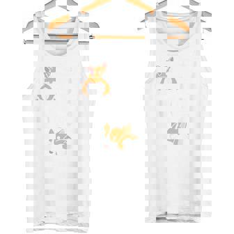 バックプリント ノッシン お尻 犬 かわいい コーギー タンクトップ - Kawaiitshirt