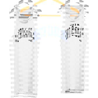 ノースカロライナ代表チームのスタイル ネイビーテキスト 長袖tシャツ タンクトップ - Kawaiitshirt