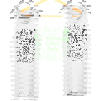 ハイキング バイブスオンリー 自然 落書き アート ミニマリスト 森林愛好家 タンクトップ - Kawaiitshirt