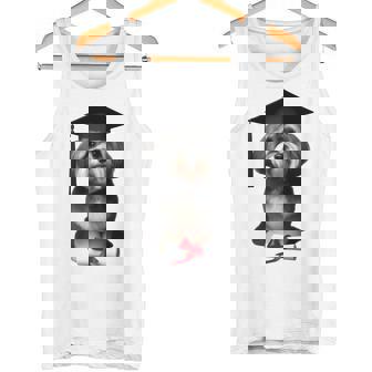 ハバニーズ犬 グラチュエーションキャップ トレーニング 学校 卒業生 オーナー 長袖tシャツ タンクトップ - Kawaiitshirt