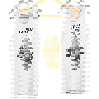 ハムスター ウェイトリフティング フィットネスジム タンクトップ - Kawaiitshirt