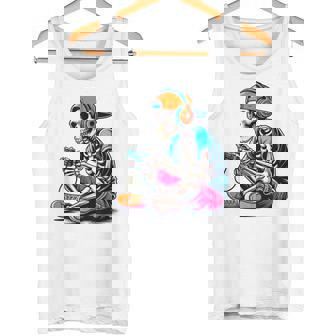 ハロウィン スケルトン ゲーマー おもしろい スケルトン コスチューム ビデオゲーム タンクトップ - Kawaiitshirt