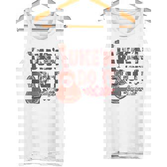 ハワイアンウクレレ ウケアンドドゥイットフラワー タンクトップ - Kawaiitshirt