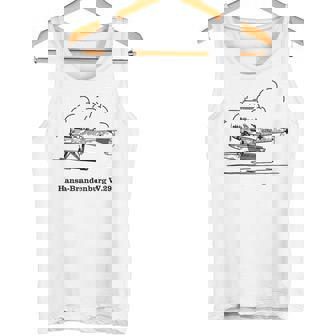 ハンザ ブランデンブルク W29 ドイツ水上飛行機 空飛ぶ雲 タンクトップ - Kawaiitshirt
