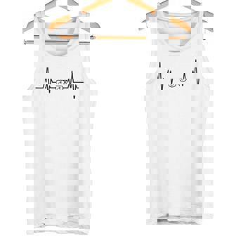 ハートビート Ecg オフィシャル 結婚式 司会者 結婚 タンクトップ - Kawaiitshirt