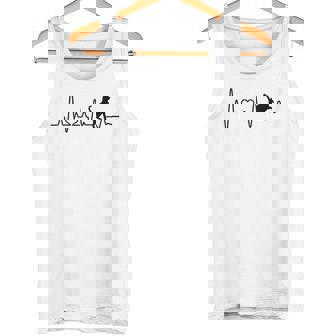 ハートビート 猫 猫好き ギフト 猫 Heartbeat Cat タンクトップ - Kawaiitshirt