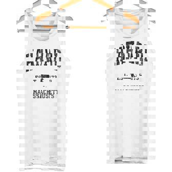 ハーバード マサチューセッツ Ma ビンテージ アスレチック ブラックスポーツデザイン タンクトップ - Kawaiitshirt