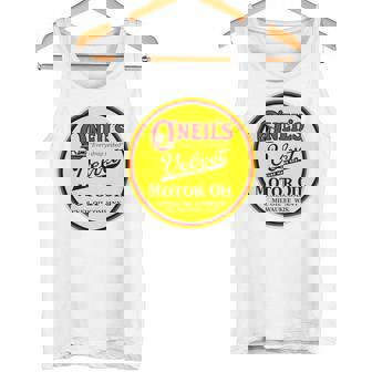 バックプリントのみ レトロ ヴィンテージ ガソリンスタンド オニールのモーターオイル タンクトップ - Kawaiitshirt