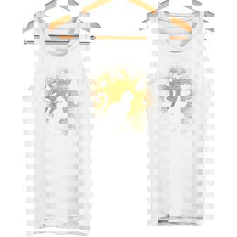 バックプリントの猫のシルエット タンクトップ - Kawaiitshirt