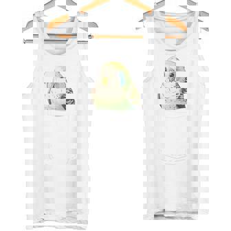 バッグの中のかわいいセキセイインコ、面白いセキセイインコ 長袖tシャツ タンクトップ - Kawaiitshirt