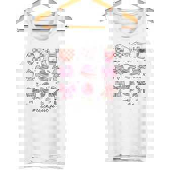 バレンタイン 教師 かわいい弓 アップル 地球儀 鉛筆 本 アート タンクトップ - Kawaiitshirt