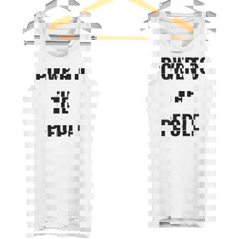 パワー・トゥ・ザ・ピープル タンクトップ - Kawaiitshirt