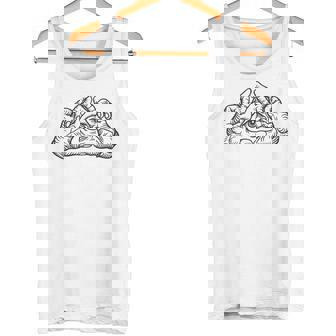 ヒップホップ Y2k Hip Hop ヴィンテージ レトロ エッジの効いたバックプリント ストリートウェア イルミナティ タンクトップ - Kawaiitshirt