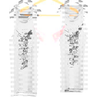 ヒップホップ ヴィンテージ エッジー アーバン Y2k バックプリント ストリートウェア エンジェル タンクトップ - Kawaiitshirt