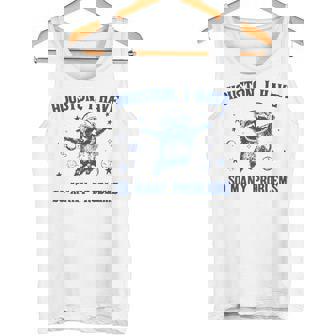 ヒューストン色んな問題を抱えてるおもしろいアライグマ タンクトップ - Kawaiitshirt