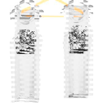 ビッグテキサス 不思議の国のアリス マッドハッターズ ティーパーティーtシャツ タンクトップ - Kawaiitshirt