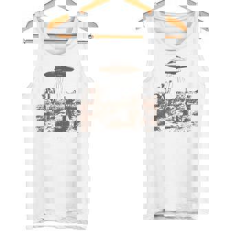 ビンテージ Ufo カウボーイ キャット タンクトップ - Kawaiitshirt