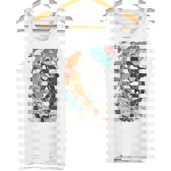 ビンテージ グラフィティ 錦鯉 魚 鯉 長袖tシャツ タンクトップ - Kawaiitshirt