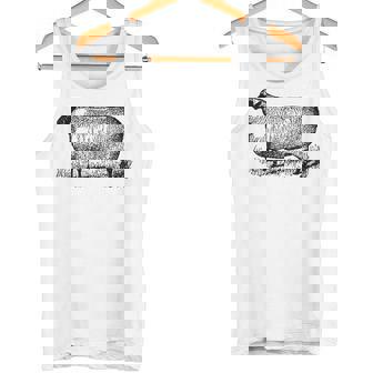 ビンテージ羊の描画 タンクトップ - Kawaiitshirt