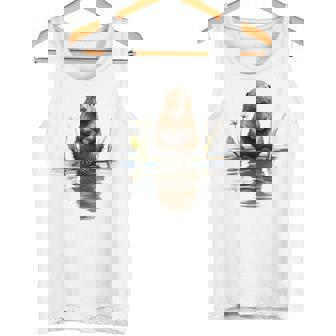 ビーバー 恋人 動物 アート イラスト グラフィック ビーバー タンクトップ - Kawaiitshirt