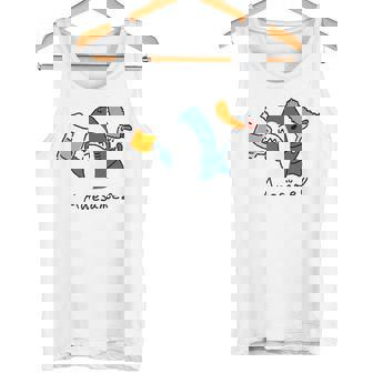 ビールとエビフライとサメ色付き タンクトップ - Kawaiitshirt